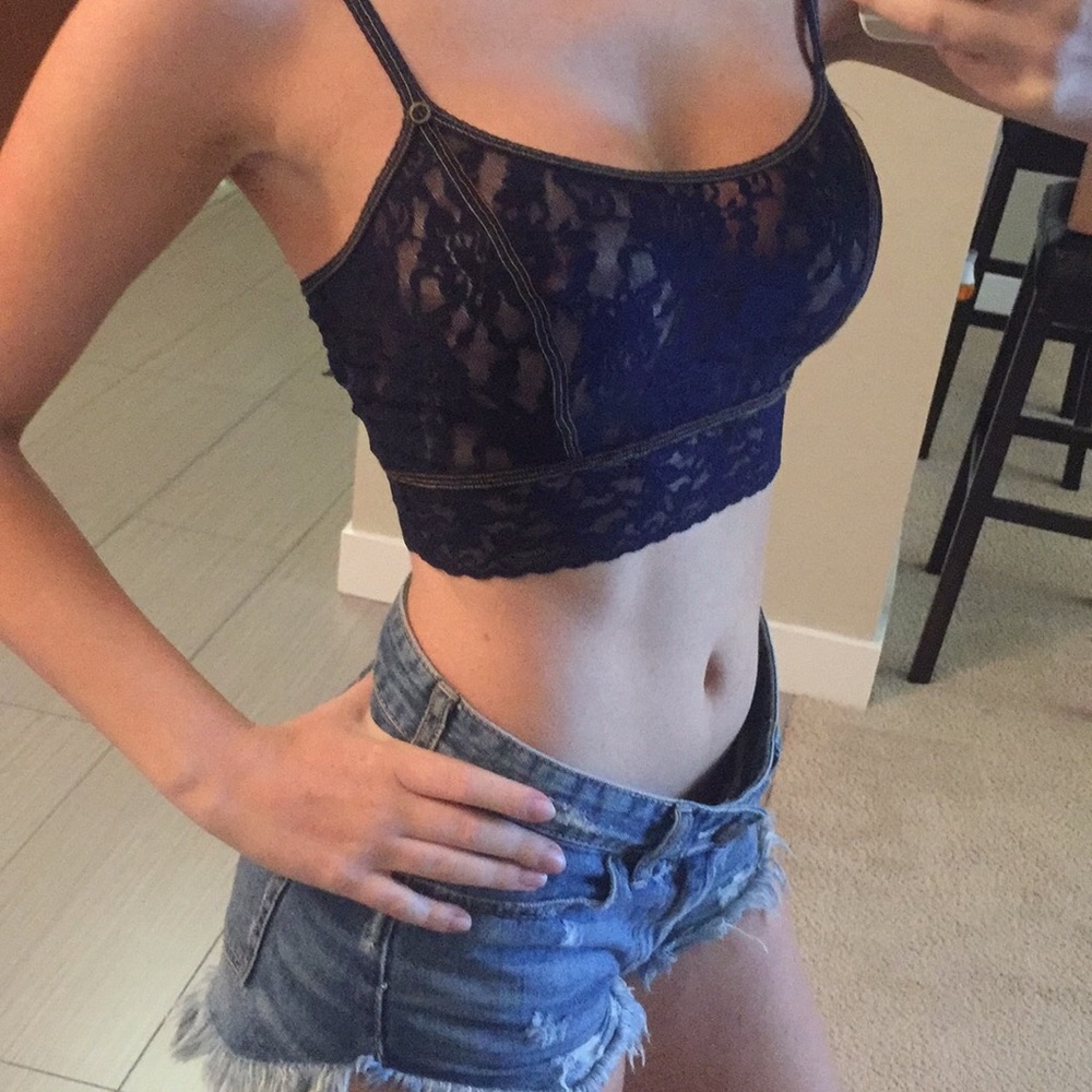 XS Hanky Panky bralette dark blue
